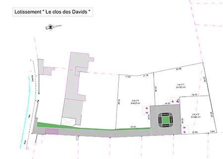 le Clos des Davids 17810 St Georges des Côteaux | 
                 INNOV’Atlantique Terrains viabilisés construction maisons individuelles Charente Maritime
